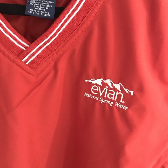 Evian Golf Windbreaker Vest L NEW - Picture 5 of 8